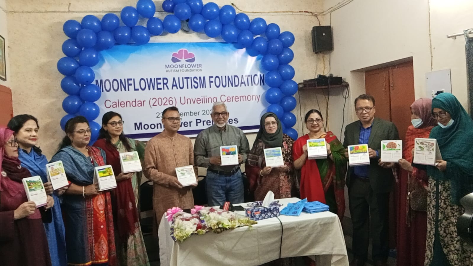 মুনফ্লাওয়ার অটিজম ফাউন্ডেশনের ক্যালেন্ডারের মোড়ক উন্মোচন